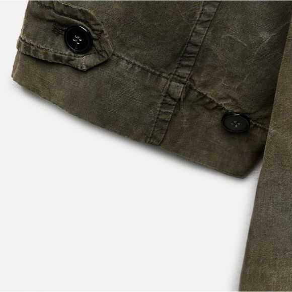 ZARA ZW COLLECTION WASHED LYOCELL TRENCH - Picture 3 of 16